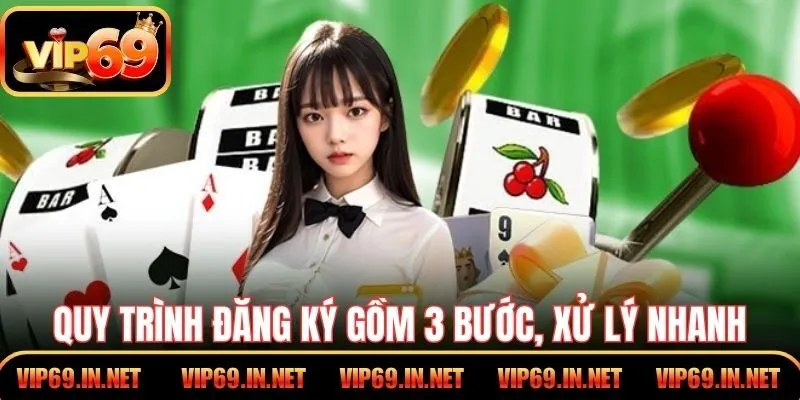 Quy trình đăng ký gồm 3 bước, xử lý nhanh trong 48 giờ