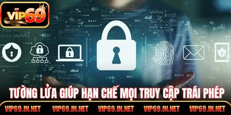 Chính Sách Bảo Mật VIP69 - Bảo Vệ Người Dùng Tuyệt Đối Tường lửa chủ động giúp hạn chế mọi truy cập trái phép